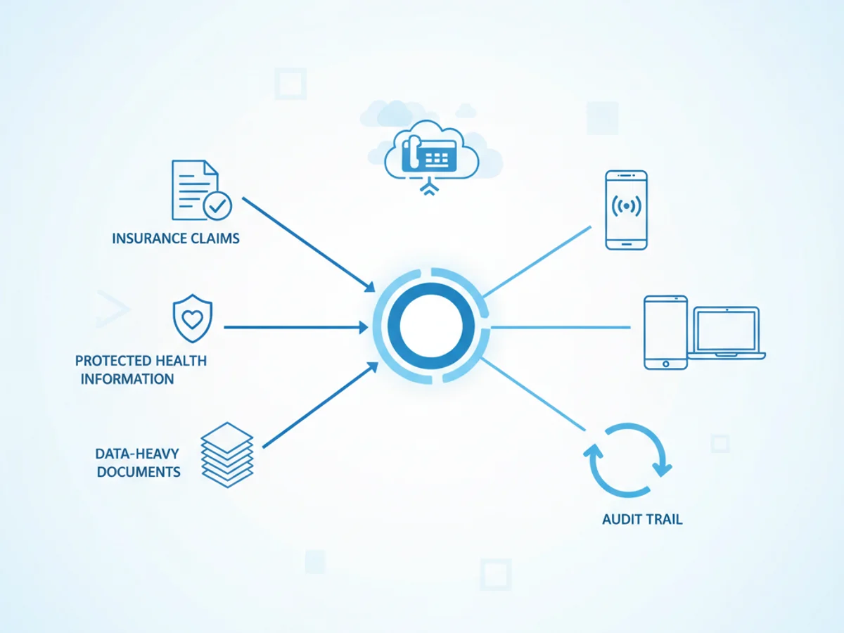 Additional illustration for Streamline Insurance Claims Processing via Fax—Instantly from Any Device